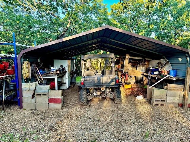 36578 Ns 3500th St, Konawa, OK 74849 - view of parking / parking lot with a carport