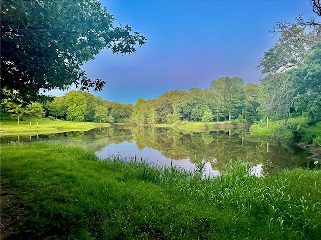 36578 Ns 3500th St, Konawa, OK 74849 - water view featuring a heavily wooded area