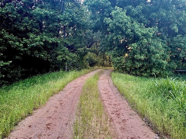 36578 Ns 3500th St, Konawa, OK 74849 - view of road with a forest view