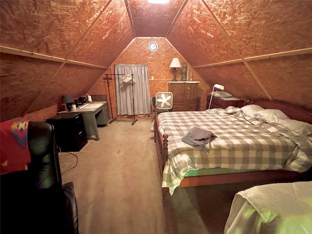 36578 Ns 3500th St, Konawa, OK 74849 - bedroom featuring vaulted ceiling and carpet flooring