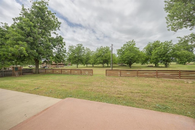 325 S Pine St, Crescent, OK 73028 - view of yard with a patio area and a view of countryside