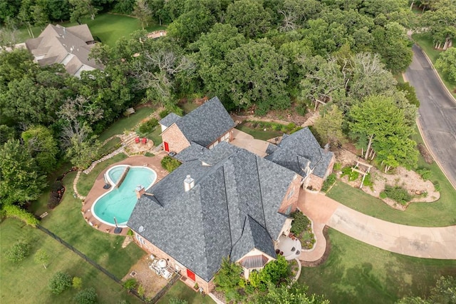 8025 Redbud Canyon Trl, Edmond, OK 73034 - view of property location with a pool