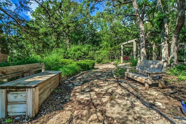 8025 Redbud Canyon Trl, Edmond, OK 73034 - view of yard with a patio