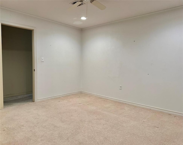 1618 NW 24th St, Lawton, OK 73505 - carpeted spare room with ceiling fan and baseboards