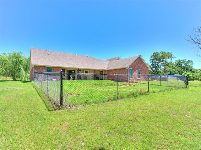 5509 Old Town St, Newalla, OK 74857 - back of property featuring brick siding