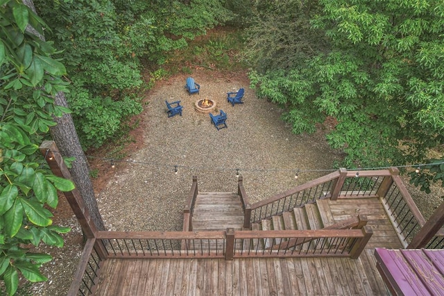 168 Eagle Mountain Trl, Broken Bow, OK 74728 - deck with stairway