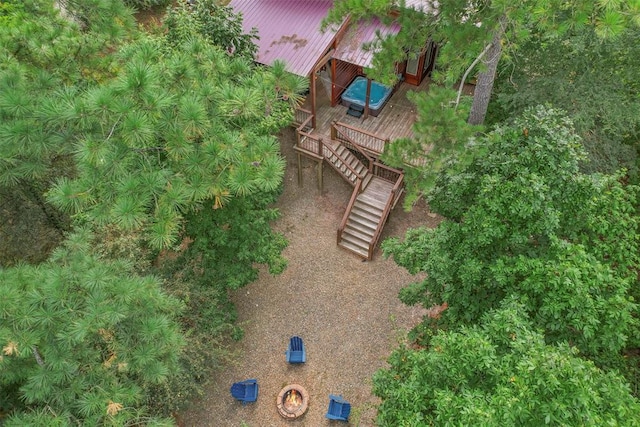 168 Eagle Mountain Trl, Broken Bow, OK 74728 - view from above of property