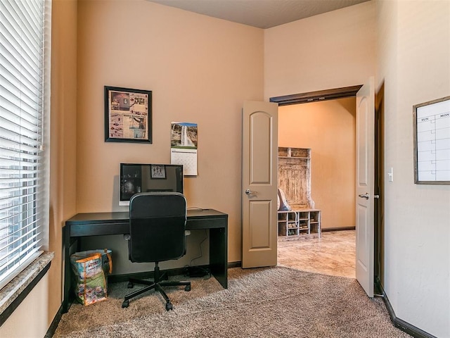 17016 Barcelona Dr, Oklahoma City, OK 73170 - carpeted home office with baseboards