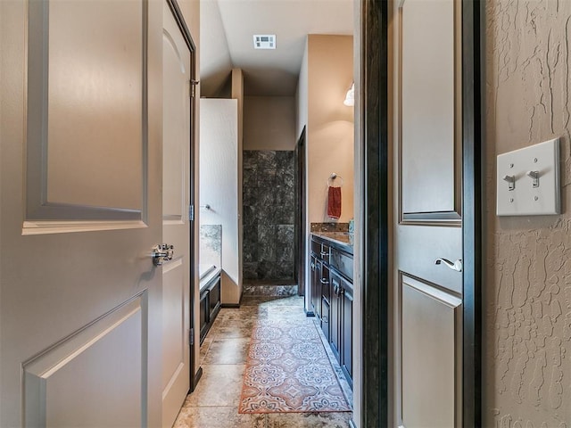17016 Barcelona Dr, Oklahoma City, OK 73170 - bathroom with vanity and a shower