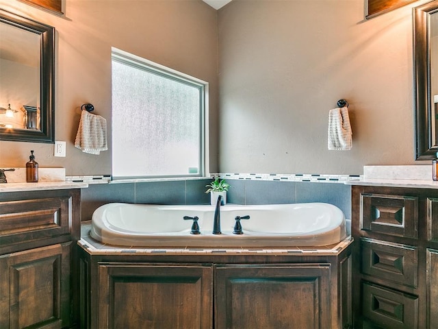 4216 SE 86th Pl, Oklahoma City, OK 73135 - full bathroom featuring vanity and a garden tub