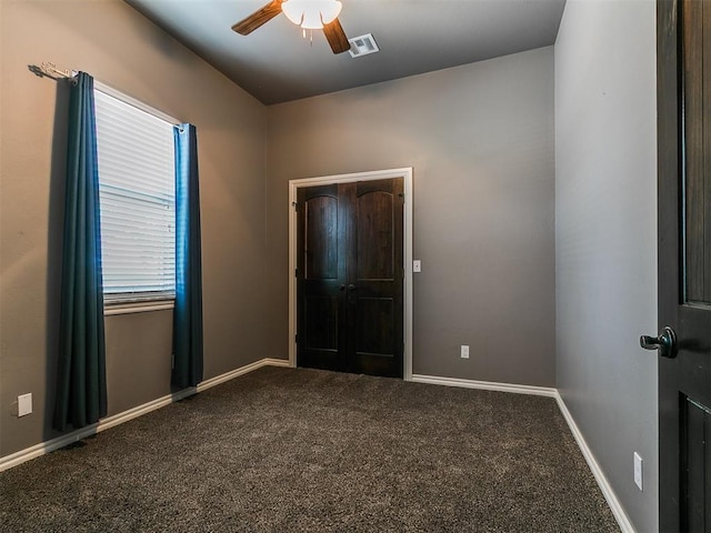 4216 SE 86th Pl, Oklahoma City, OK 73135 - unfurnished bedroom featuring carpet flooring, baseboards, and ceiling fan