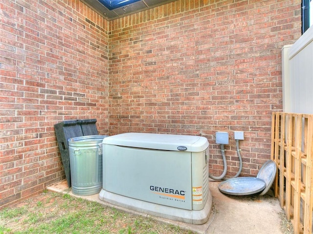 4216 SE 86th Pl, Oklahoma City, OK 73135 - exterior view of a power unit and brick siding
