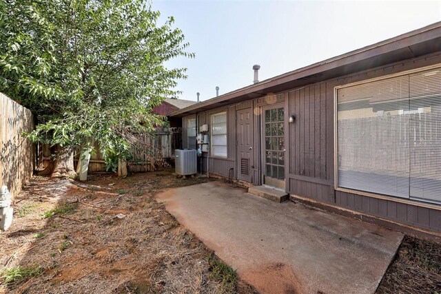 201 Kathleen Dr, Midwest City, OK 73110 - rear view of house featuring a patio area and central AC unit