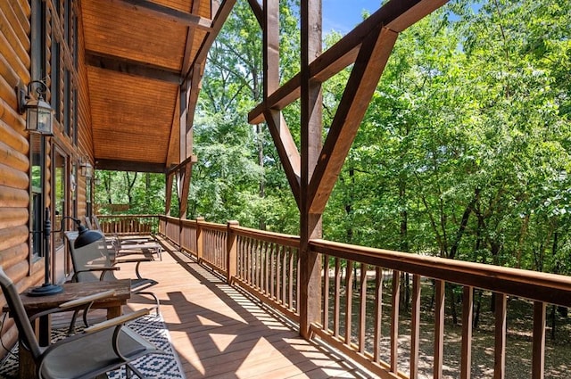 83 Bobber Rd, Broken Bow, OK 74728 - view of deck