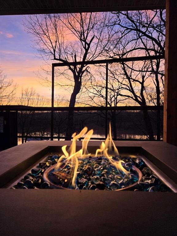 110534 S 4183rd Rd, Checotah, OK 74426 - view of patio / terrace with a fire pit