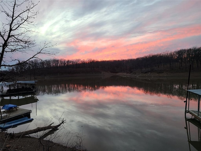 110534 S 4183rd Rd, Checotah, OK 74426 - dock area featuring a water view