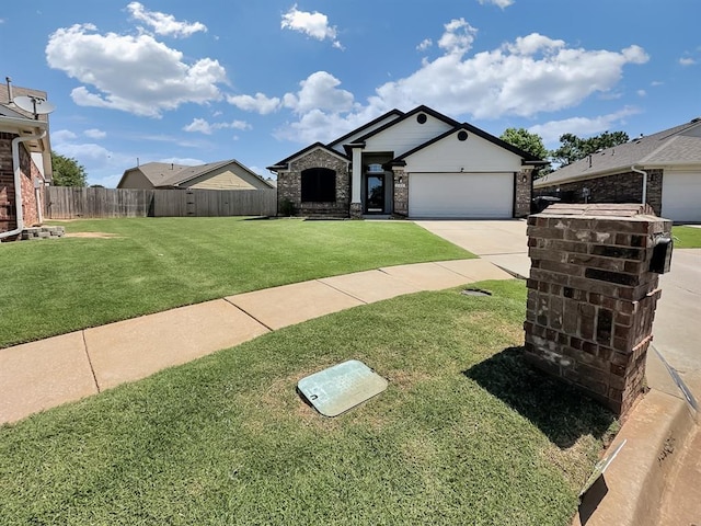 3105 SW 104th Ter, Oklahoma City, OK 73159 - view of front of property featuring concrete driveway, a garage, and brick siding
