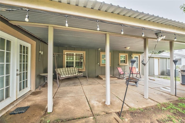 408 S 6th St, Davis, OK 73030 - view of patio / terrace featuring french doors