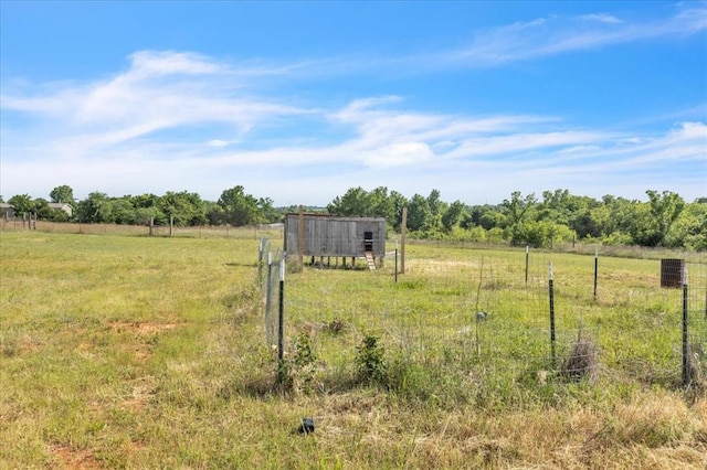 2273 County Road 1240, Blanchard, OK 73010 - view of yard with a rural view and an outbuilding