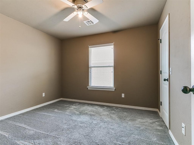 7909 Dawn Cir, Oklahoma City, OK 73135 - carpeted empty room featuring ceiling fan and baseboards