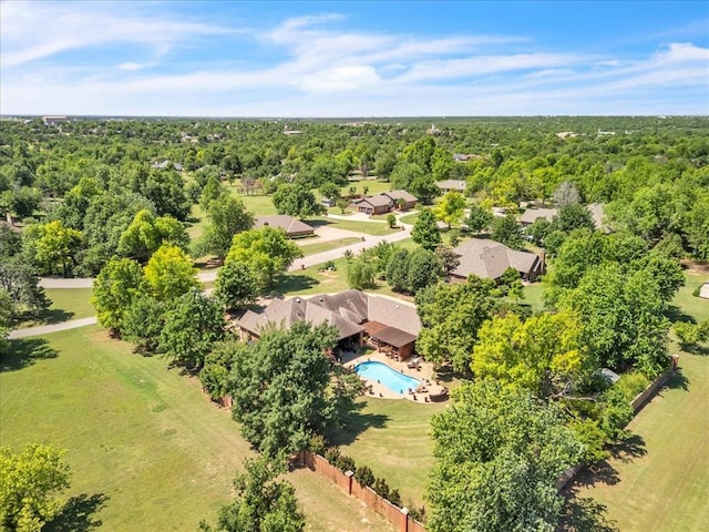 1322 Mockingbird Ln, Guthrie, OK 73044 - bird's eye view of a pool
