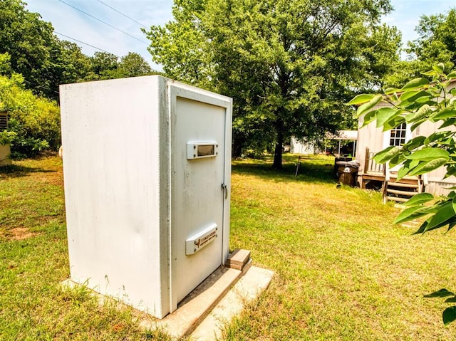 920245 S 3300th Rd, Wellston, OK 74881 - view of storm shelter featuring a lawn