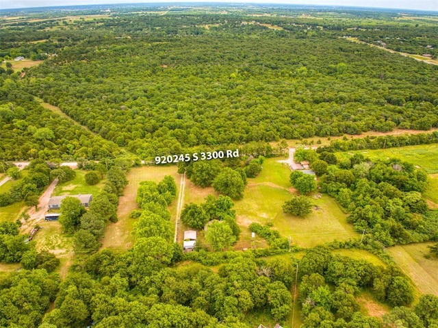 920245 S 3300th Rd, Wellston, OK 74881 - drone / aerial view of a forest