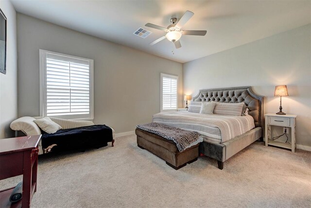 11734 Split Oak Cir, Guthrie, OK 73044 - bedroom with carpet flooring, baseboards, and ceiling fan