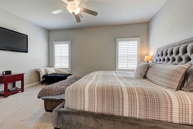 11734 Split Oak Cir, Guthrie, OK 73044 - carpeted bedroom featuring baseboards and a ceiling fan