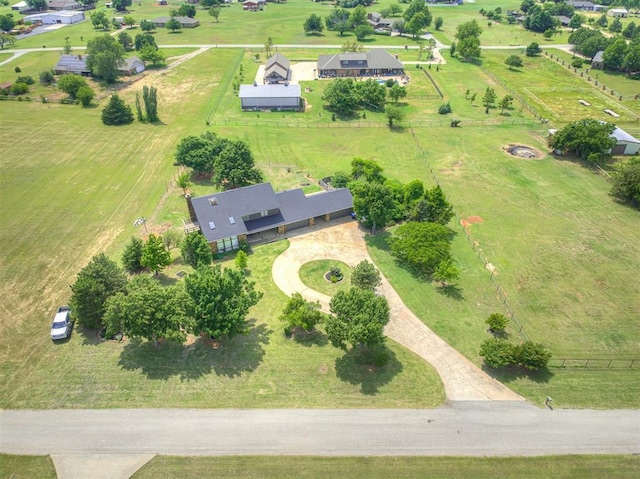 19005 Aerial Rd, Edmond, OK 73012 - aerial view of property and surrounding area with rural landscape