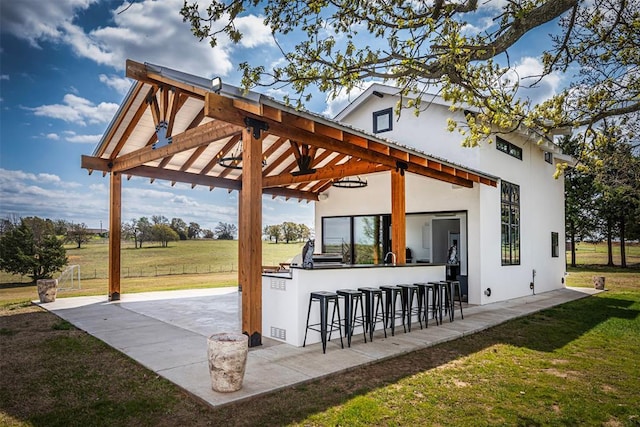 18800 NE 122nd St, Jones, OK 73049 - view of patio featuring a bar