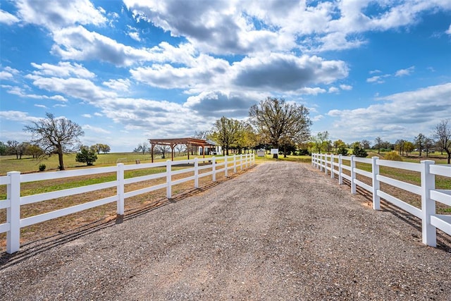 18800 NE 122nd St, Jones, OK 73049 - view of dirt / gravel driveway with a view of rural / pastoral area