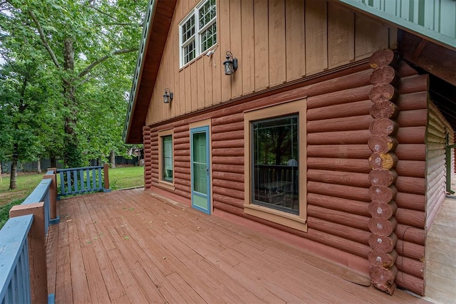 1000 N Canadian Ave, Purcell, OK 73080 - view of wooden deck