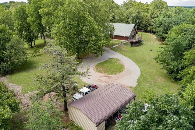 1000 N Canadian Ave, Purcell, OK 73080 - view from above of property