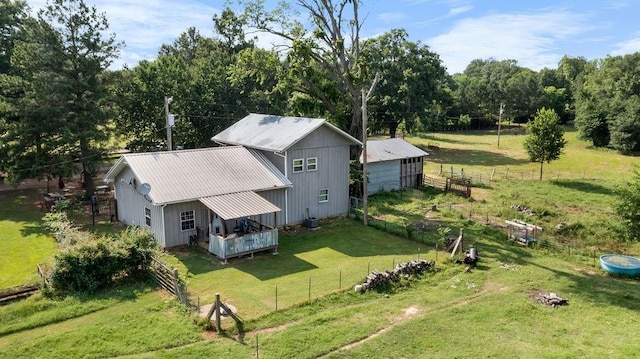 2645 E 2090th Rd, Hugo, OK 74743 - aerial view of property and surrounding area