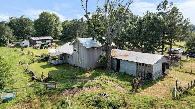 2645 E 2090th Rd, Hugo, OK 74743 - view of yard with an outbuilding and a pole building