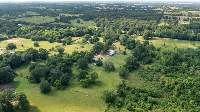 2645 E 2090th Rd, Hugo, OK 74743 - aerial view of property's location with rural landscape