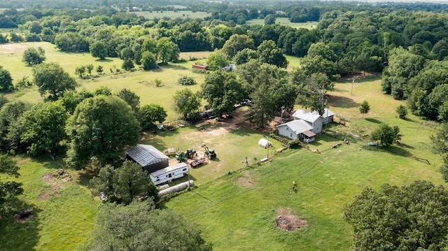 2645 E 2090th Rd, Hugo, OK 74743 - aerial view of property's location with rural landscape and a pastoral area