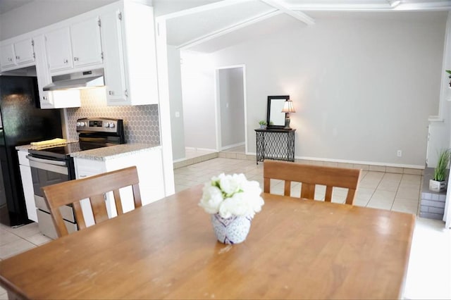 3012 SE 55th St, Oklahoma City, OK 73135 - dining space featuring light tile patterned flooring and baseboards