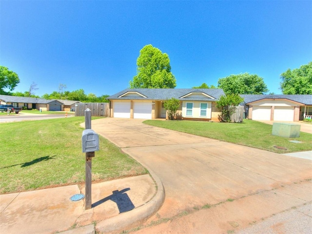625 Jasmine Pl, Edmond, OK 73003 - ranch-style home featuring concrete driveway and a garage