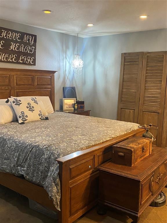 308 Jeffrey Laird Pl, Moore, OK 73160 - bedroom featuring recessed lighting
