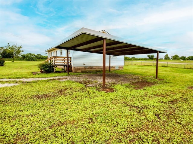 344020 E 760th Rd, Agra, OK 74824 - view of yard with a carport