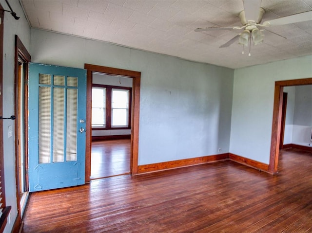 344020 E 760th Rd, Agra, OK 74824 - spare room featuring wood finished floors and baseboards