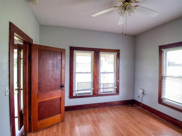 344020 E 760th Rd, Agra, OK 74824 - spare room featuring light wood-style flooring, plenty of natural light, and baseboards