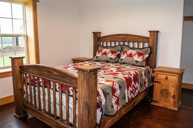 16301 Lewis Rd, Lexington, OK 73051 - bedroom featuring baseboards and finished concrete floors