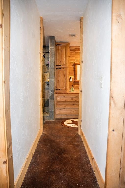 16301 Lewis Rd, Lexington, OK 73051 - hallway with baseboards and concrete floors