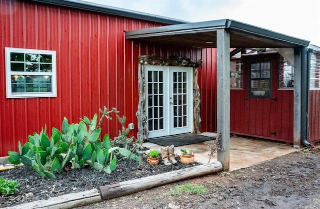 16301 Lewis Rd, Lexington, OK 73051 - view of outbuilding featuring french doors