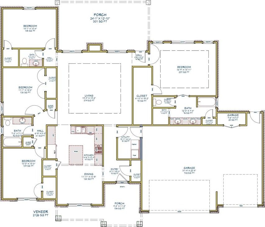 795 Ole Rock Creek Rd, Tuttle, OK 73089 - property floor plan