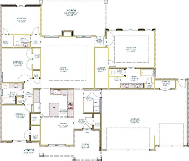 795 Ole Rock Creek Rd, Tuttle, OK 73089 - property floor plan