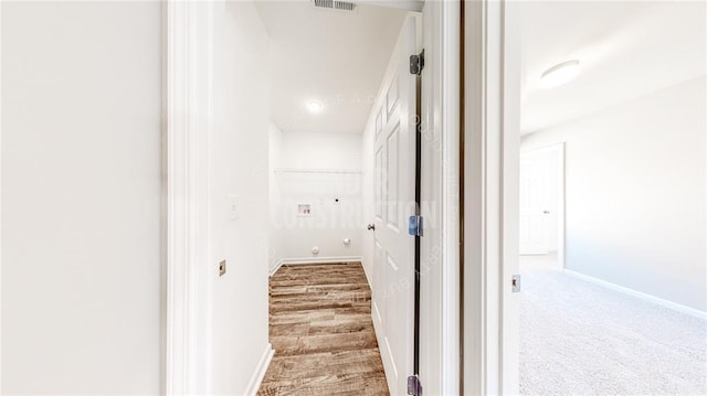 11817 NW 97th St, Yukon, OK 73099 - hallway with carpet floors and baseboards
